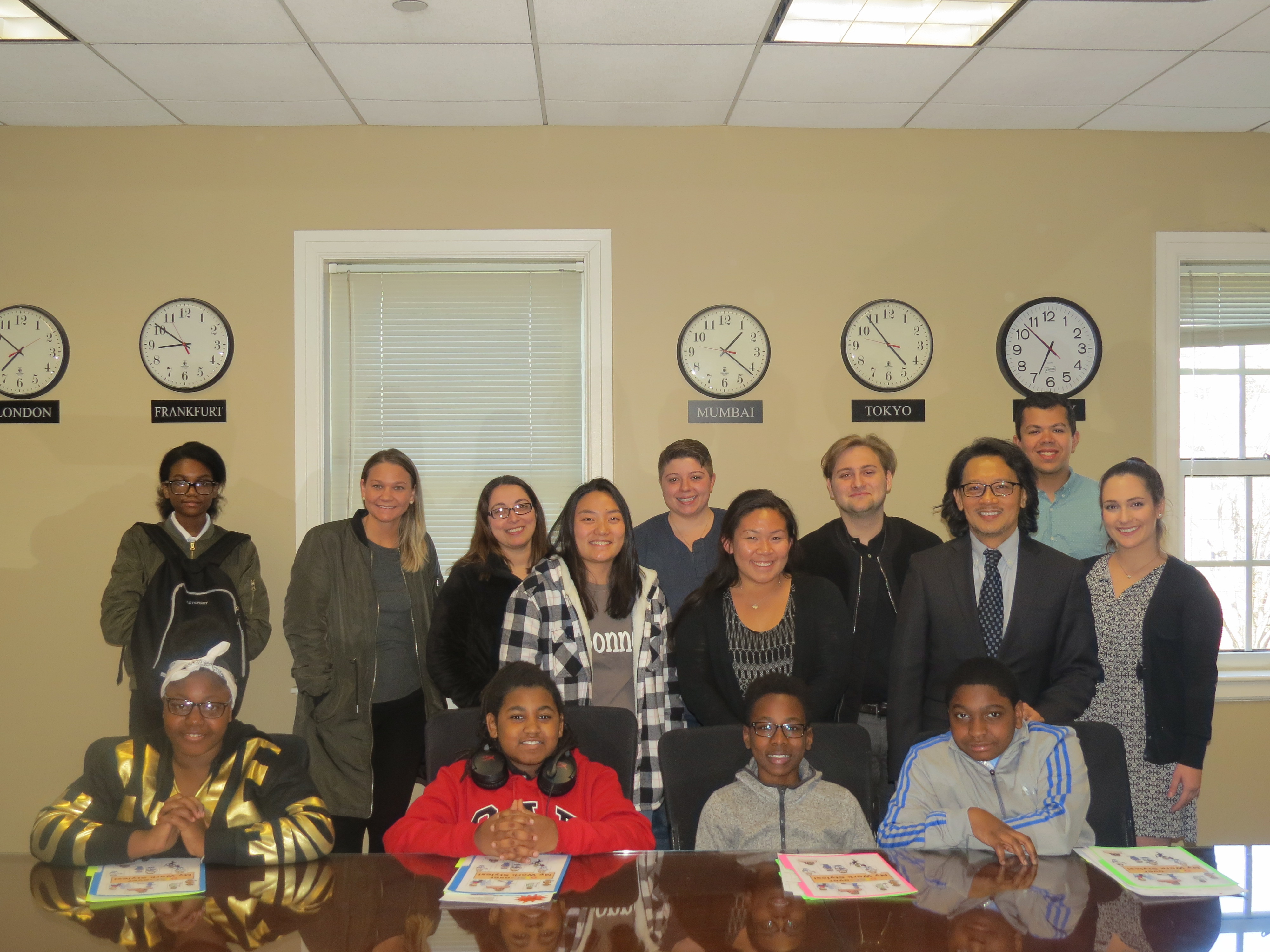 Delta Sigma Pi Hosts Local Middle School