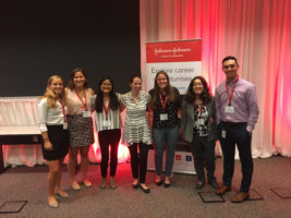 TCNJ student participants (from left to right) Tori Hommes, Melanie Fosko, Sharon Tang, Kaitlin Kocinski, and Ashley Ean