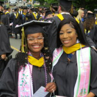 2 TCNJ students at commencement