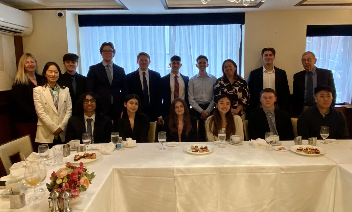 Finance students group photo.